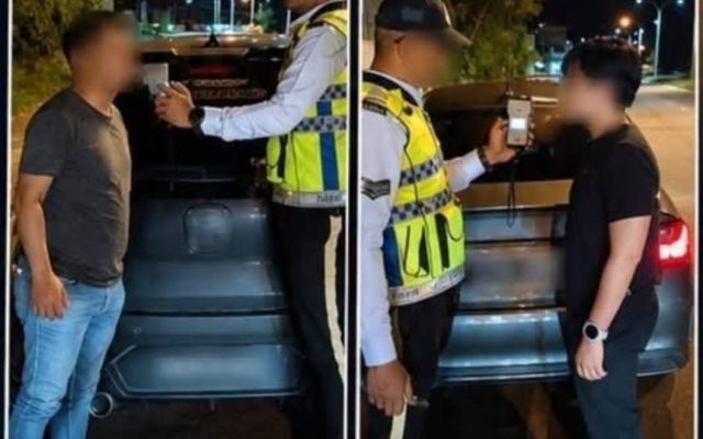 Dua pemandu mabuk dicekup dalam Op Mabuk di Penampang
