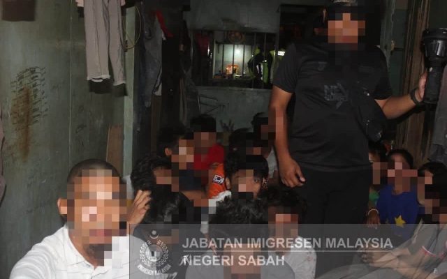 44 warga asing ditahan dalam operasi Imigresen Sabah