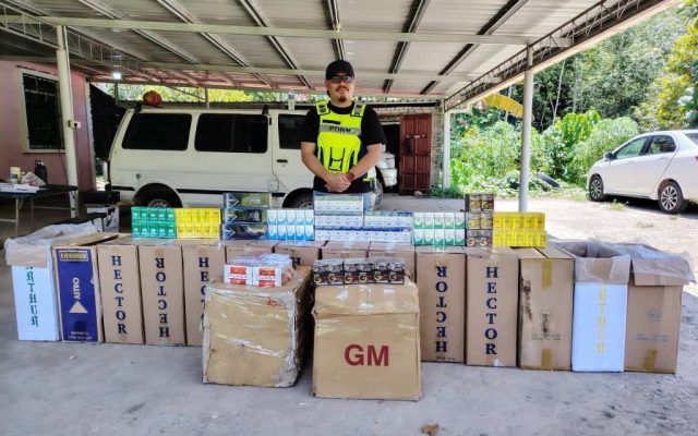 Rokok seludup RM167,520 dirampas di Tenom
