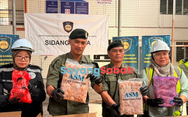 348,000 kg daging beku China, Hong Kong dirampas di Pelabuhan Sepanggar