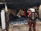 Empat rumah teres terbakar di Taman D Sri Gayang