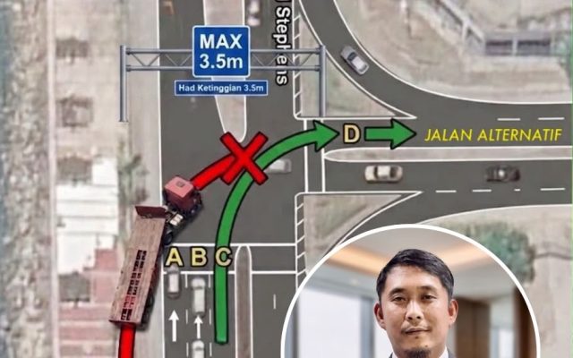 Sekatan jambatan sementara jejaskan operasi treler RORO