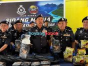 Suami isteri ditahan, 254kg syabu bernilai hampir RM18 juta dirampas di Semporna