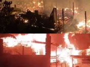 Blok lima pintu, rumah dan empat kenderaan musnah terbakar