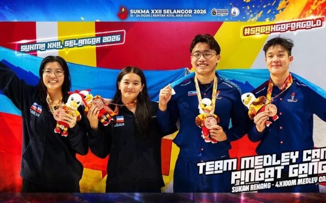 Dua pingat gangsa pembuka tirai renang Sabah