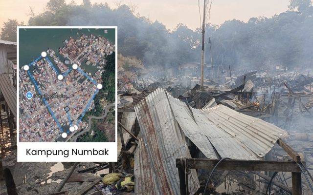 Dua kanak-kanak rentung, seorang masih hilang dalam kebakaran 200 rumah atas air