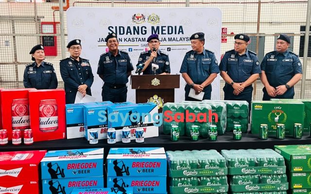 Minuman keras RM4.17 juta diikrar sebagai perabot, kastam bongkar taktik seludup di Pelabuhan Sepanggar