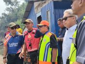 JAPEN santuni petugas kebakaran Kg Numbak