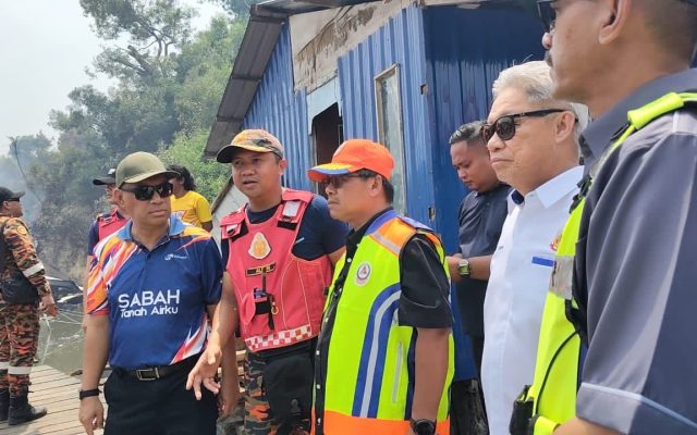 JAPEN santuni petugas kebakaran Kg Numbak