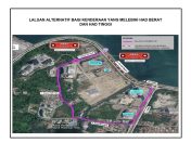Jambatan sementara KM2.850 Jalan Tun Fuad Stephen kini dibuka semula
