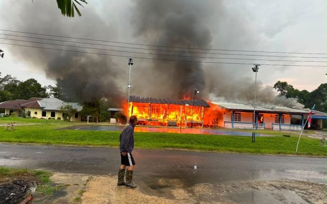 Dua rumah musnah dalam kebakaran di Sipitang
