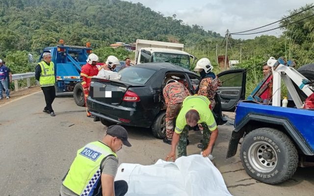 Empat maut, pemandu lori cedera ringan dalam kemalangan di Telupid