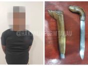 Lelaki warga asing ditahan simpan senjata tajam di pinggang