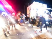 Pemandu lori ais cedera selepas bertembung treler di Tuaran