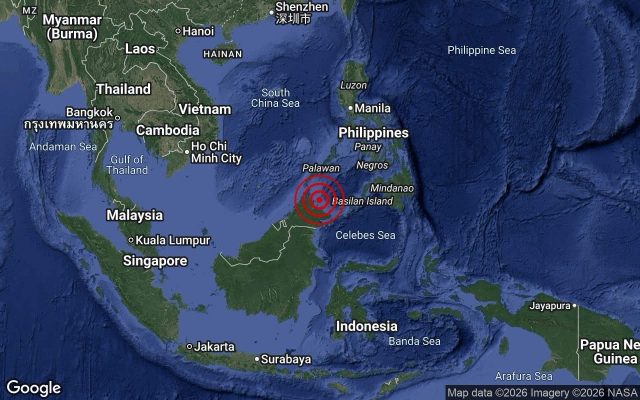 Gempa bumi lemah 3.7 magnitud gegar Borneo