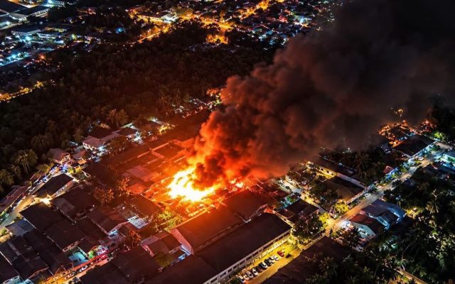 16 rumah tidak kekal musnah dalam kebakaran di Tawau
