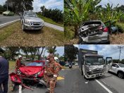 Tiga parah, enam cedera dalam nahas empat kenderaan di Sandakan