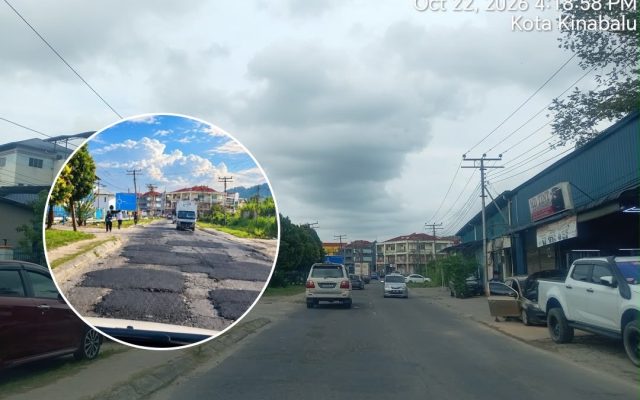 Gambar jalan bertampal di Inanam tular rupanya hasil janaan AI