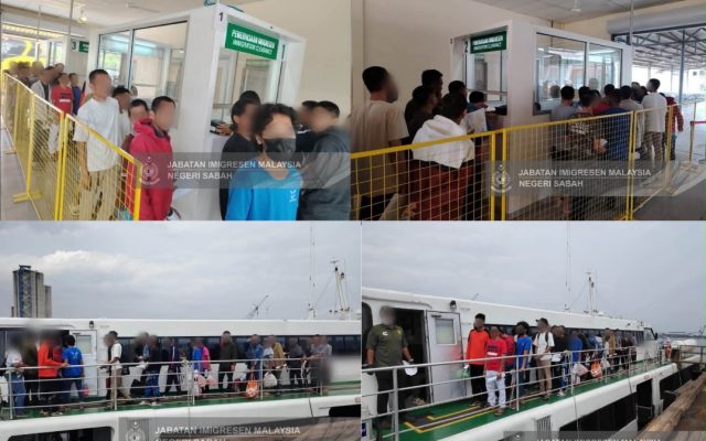285 PATI warga Filipina dihantar pulang melalui Lahad Datu