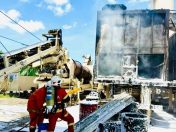 Dua mesin peleburan bitumen terbakar di Kota Belud