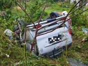 Lelaki parah, dua cedera kereta terbalik di Penampang