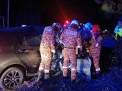 Wanita maut, Myvi rempuh pokok di Bulatan Airport Lama Tawau