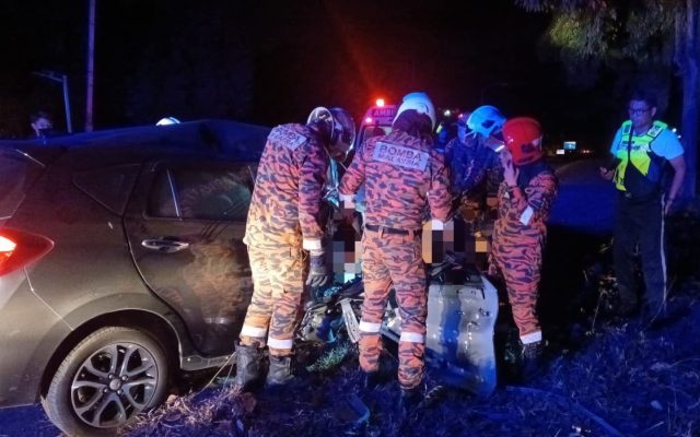 Wanita maut, Myvi rempuh pokok di Bulatan Airport Lama Tawau